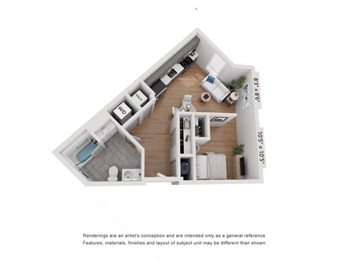 a stylized floor plan of a 2100 sq ft